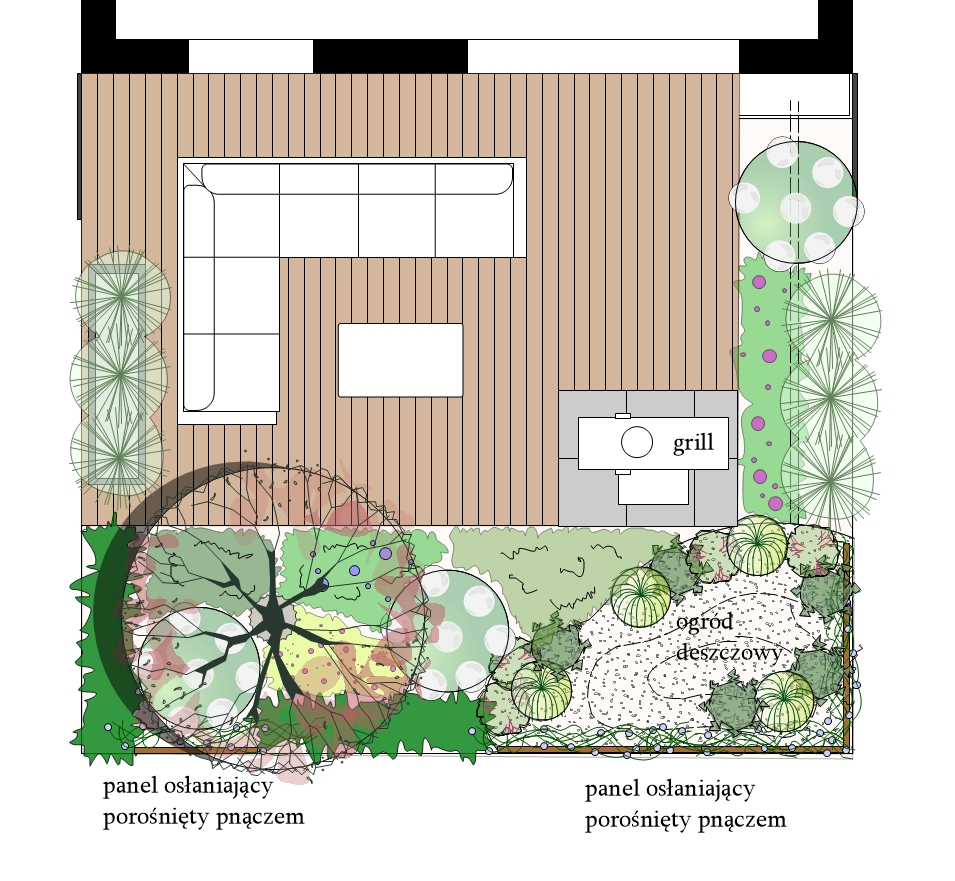 trzeci wariant koncepcji ogrodu